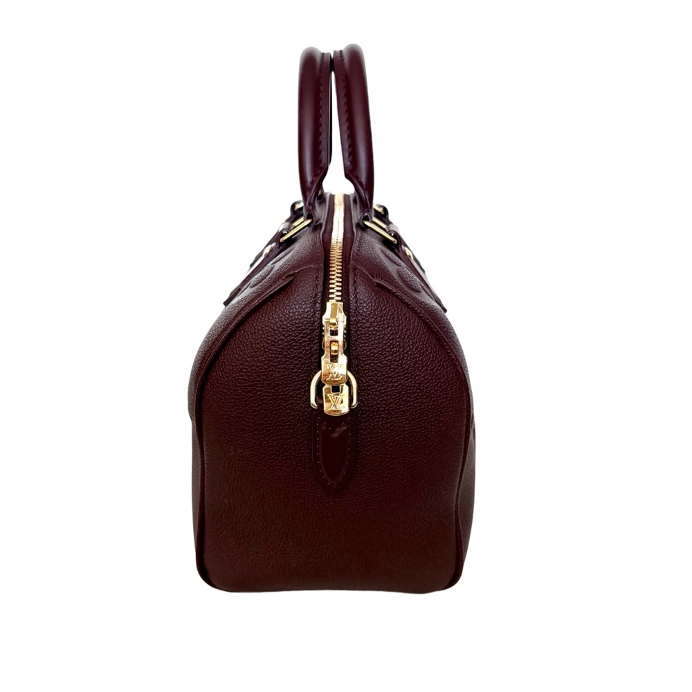 Louis Vuitton Speedy 25 Bandouliere Burgundy Wine Monogram Giant Limited Edition - Picture 5 of 15